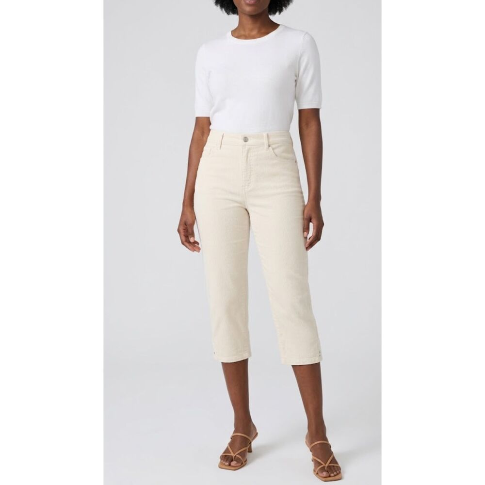 New Gloria Vanderbilt Stretch Capri High Waist Pants Women's Size 14 Missy